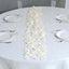 500-Pack Rose Petals Round Design Ivory Silk Confetti - Decorative Scatters for Tables and Floors