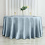 Satin 120" Round Tablecloth Dusty Blue - Stylish Seamless Table Cover