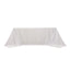 Lamour Satin 90"x132" Rectangle Tablecloth White - Soft & Silk-Like Seamless Table Cover for Weddings & Parties