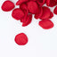 400-Pack Rose Petals Life-Like Flower Confetti Red Matte Silk Round - Perfect for Event Tables 2"