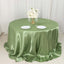 Satin 132" Round Tablecloth Sage Green - Stylish Seamless Table Cover
