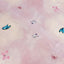 5-Pack Plastic Table Covers Blush Rectangle with Butterfly Floral Print - Decorative PVC Disposable Covers 54"x108"