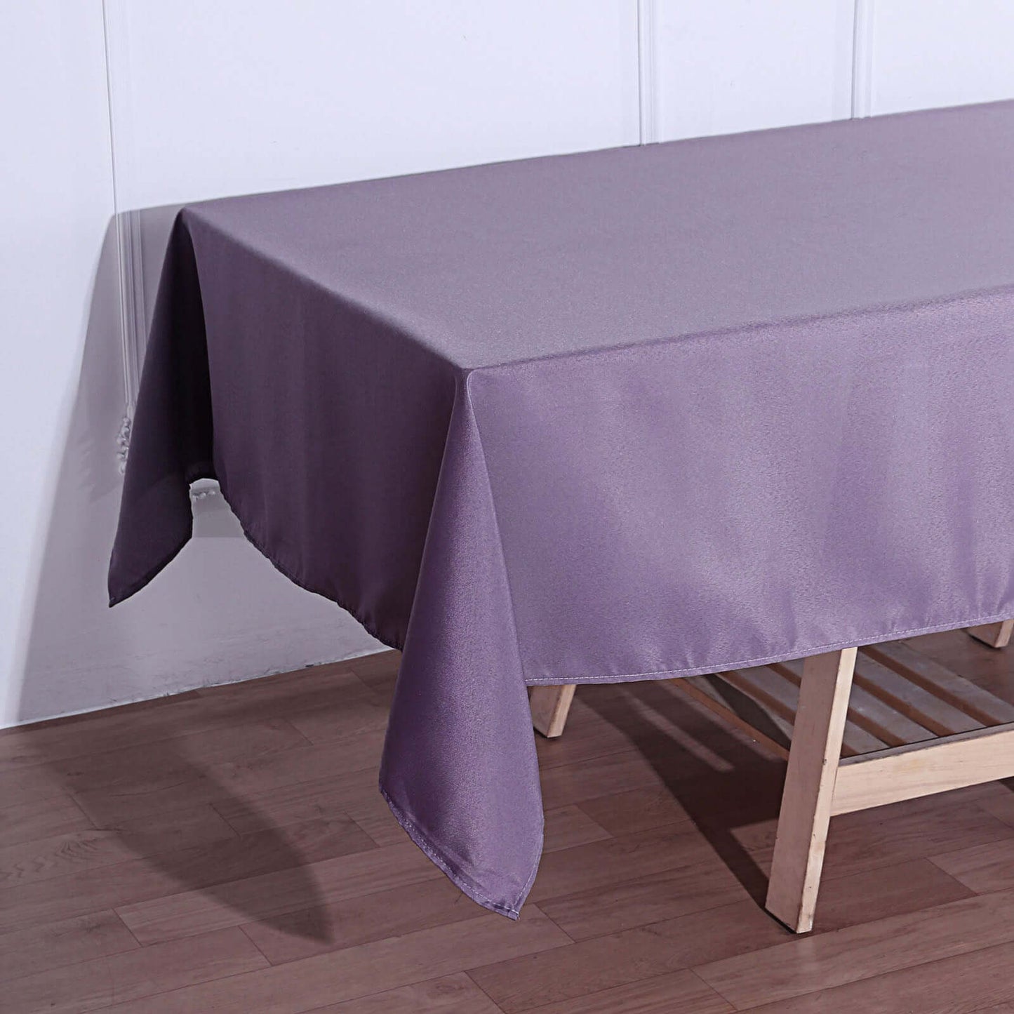 Polyester 60"x102" Rectangle Tablecloth Violet Amethyst - Durable and Stylish Table Cover