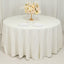 Cotton Blend 120" Round Tablecloth Ivory - Seamless Wrinkle-Resistant Table Cover