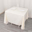 Scuba Square 70"x70" Tablecloth Ivory - Wrinkle Free & Stain Resistant Table Cover