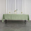 Satin Rectangular 60"x102" Tablecloth Sage Green - Smooth and Lustrous Table Cover