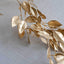 Artificial Magnolia Leaf Table Garland Metallic Gold - Decorative DIY Craft Hanging Vine Wreath 6ft