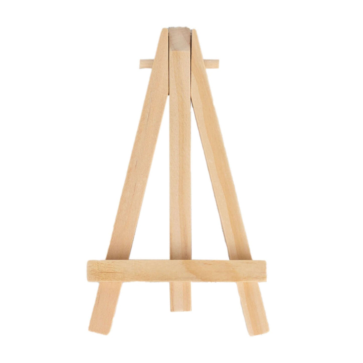 10-Pack Wooden Display Easel Stands DIY Mini Design Natural - Rustic Place Card Table Number Holders 5"