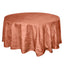 Taffeta 120" Round Tablecloth Terracotta (Rust) - Seamless Accordion Crinkle Table Cover