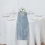 Taffeta 12"x108" Table Runner Dusty Blue - Accordion Crinkle Design