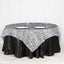 Taffeta 72"x72" Table Overlay Black and White -Tiger Print Design for Jungle Theme Parties