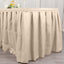 Polyester 21ft Table Skirt Nude - Classic Pleated Design