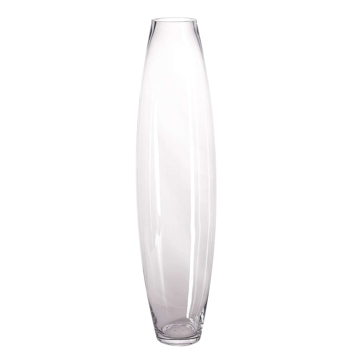 Glass Vase Cylinder Design Tapered Clear - Durable Heavy Duty Flower Centerpiece for Events 31"