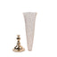2-Pack Crystal Beaded Trumpet Vase Set Gold - Table Centerpiece for Weddings and Events 32"