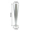 Metal Trumpet Vase Brushed Silver - Durable Design for Stylish Wedding Decor 28"