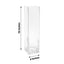 6-Pack Glass Cylinder Vases Square Clear - Durable Heavy Duty Floral Centerpieces for Weddings 16"