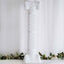 4 Pack 42" White Height Adjustable Artistic Venetian Roman Wedding Inspired Pedestal Column Plant Stand - PVC