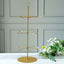 3-Tier Champagne Glass Holder Tower Gold - Modern Metal Flute Display Rack Cocktail Tree Stand for Professional & Home Use 33"