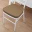 Chiavari Chair Cushion with 1.5" Thick Memory Foam and Ties Taupe - Stylish Removable Cover for Comfort