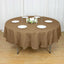 Polyester 90" Round Tablecloth Taupe - Stain & Wrinkle-Resistant Table Cover