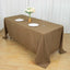 Polyester 72"x120" Rectangle Tablecloth Taupe - Durable and Stylish Table Cover
