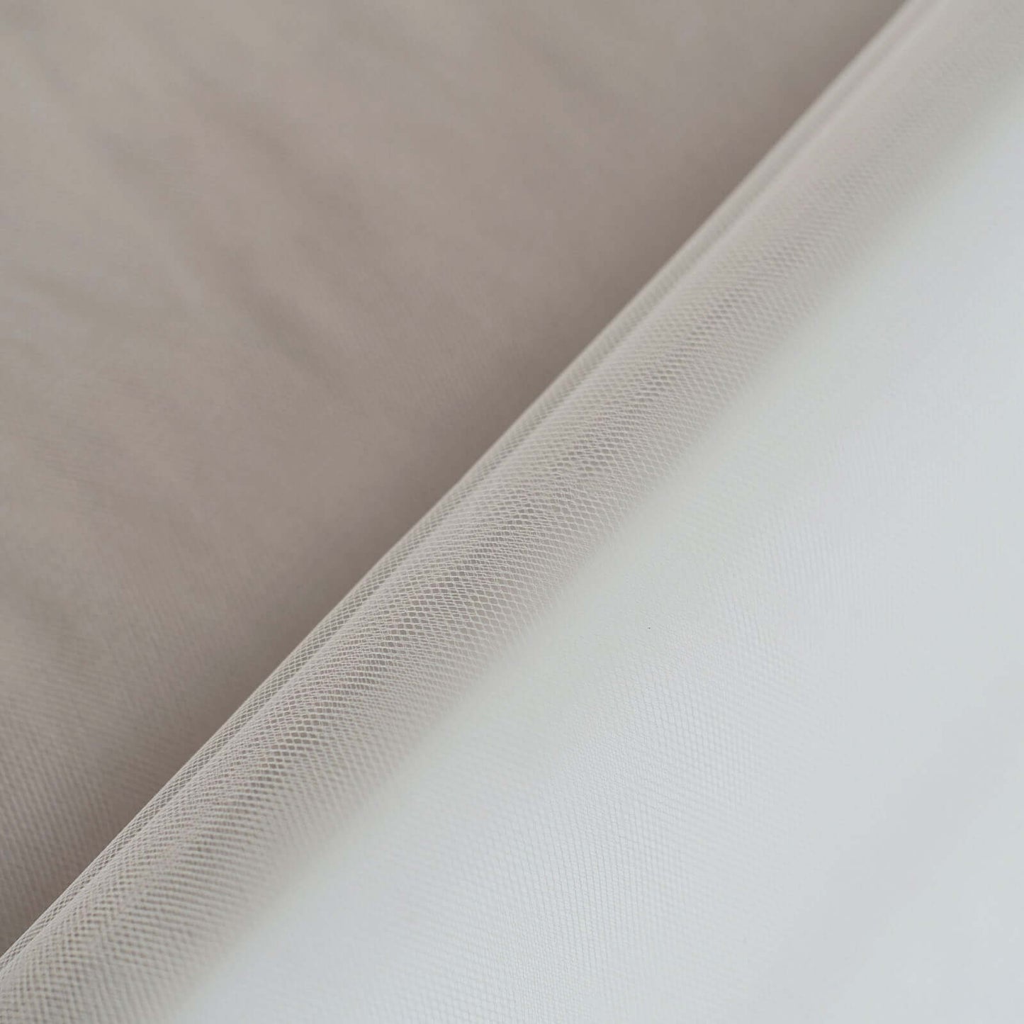 54"x40 Yards Taupe Tulle Fabric Bolt, DIY Crafts Sheer Fabric Roll