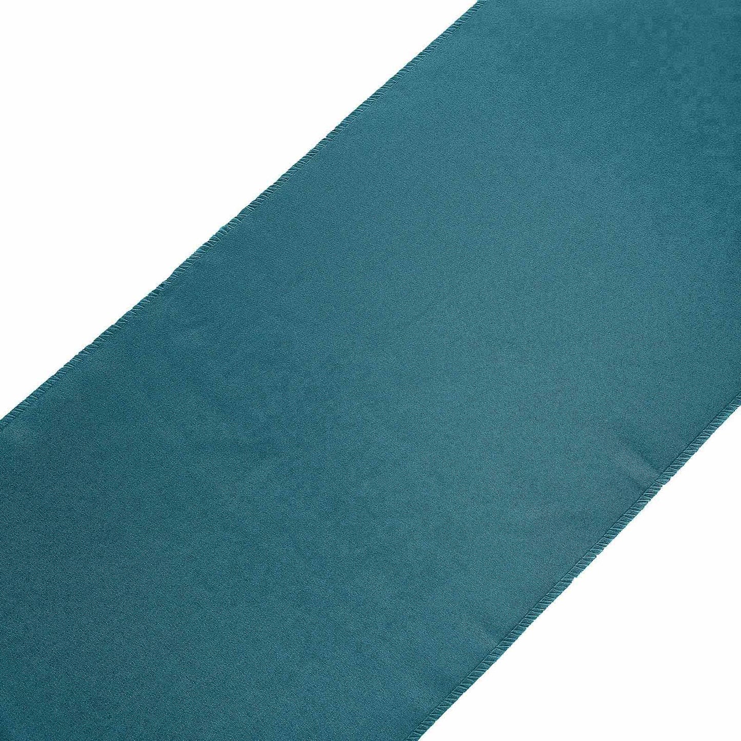 Polyester 12"x108" Table Runner Peacock Teal - Durable & Wrinkle-Resistant Table Decor