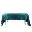 Satin Rectangular 60"x126" Tablecloth Peacock Teal - Smooth and Lustrous Table Cover