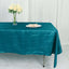 Taffeta 60"x102" Rectangle Tablecloth Teal - Accordion Crinkle Table Cover