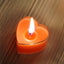 12-Pack Tealight Candles Heart Shaped Design Red - Valentines Decor for Romantic Settings Mini
