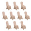 10 Pack Spandex Chair Covers for Banquet Chairs Nude - Durable Reusable Stretch Slip-On Covers
