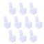 10 Pack Polyester Chair Cover for Banquet Chairs White - Stain-Resistant Reusable Slip-On Slipcover