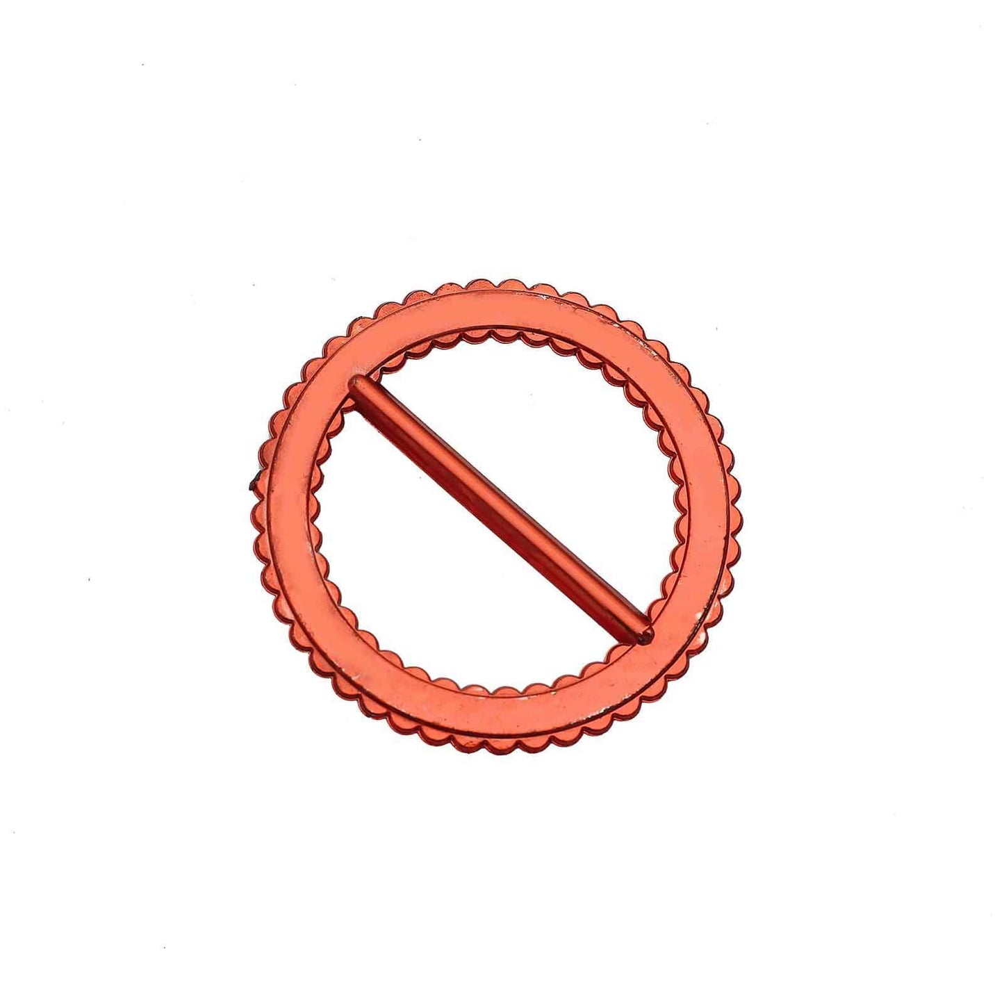 20 Pack Diamond Round Chair Sash Band Buckle Pins Terracotta (Rust) - Timeless Rhinestone Napkin Rings 2.5"