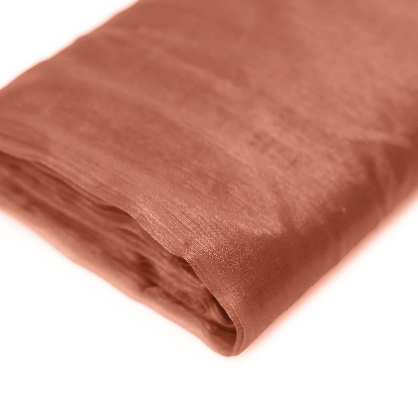 54"x10yd Terracotta (Rust) Solid Sheer Chiffon Fabric Bolt, DIY Voile Drapery Fabric