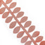 Taffeta Ribbon Sash with 4" Leaf Petal Design Terracotta (Rust) 50ft - Sophisticated Artificial Fabric Garland
