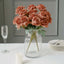 2 Bouquets 17" Terracotta (Rust) Real Touch Artificial Silk Rose Flower Bushes