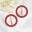 20 Pack Diamond Round Chair Sash Band Buckle Pins Terracotta (Rust) - Timeless Rhinestone Napkin Rings 2.5"