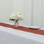 Premium Velvet 12"x108" Table Runner Terracotta (Rust) - Sheen Finish Reusable Table Decor