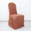 10 Pack Polyester Chair Cover for Banquet Chairs Terracotta (Rust) - Stain-Resistant Reusable Slip-On Slipcover
