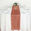 Satin 12"x108" Table Runner Terracotta (Rust) - Stylish Table Linen