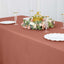 Premium Polyester 90"x132" Rectangle Tablecloth Terracotta (Rust) - Seamless 220GSM Stain-Resistant Table Cover
