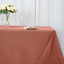 Premium Polyester 90"x132" Rectangle Tablecloth Terracotta (Rust) - Seamless 220GSM Stain-Resistant Table Cover