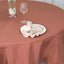 Premium Polyester 90" Round Tablecloth Terracotta (Rust) - Stain and Wrinkle-Resistant Design with 220GSM Thickness Table Cover