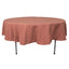 Premium Polyester 90" Round Tablecloth Terracotta (Rust) - Stain and Wrinkle-Resistant Design with 220GSM Thickness Table Cover