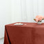Premium Velvet 90"x156" Rectangle Tablecloth Terracotta (Rust) - Reusable Soft & Seamless Table Cover