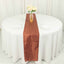 Taffeta 12"x108" Table Runner Terracotta (Rust) - Accordion Crinkle Design