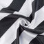 5 Pack Satin 20"x20" Napkins Black/White - Striped Reusable Dinner Napkins for Formal & Casual Dining