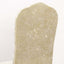Crushed Velvet Spandex Banquet Chair Cover Fitted Slipcover Beige - Stretch 190GSM Slipcover with Foot Pockets