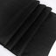 Taffeta 12"x108" Table Runner Black - Accordion Crinkle Design