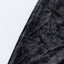 Crushed Velvet Fitted Rectangular 6ft Table Cover Black - Wrinkle-Free Stretchy Tablecloth